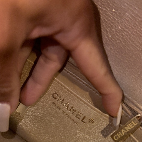 Absolutely stunning Chanelbag gold ombré , gold sparkle specs - Picture 4 of 13